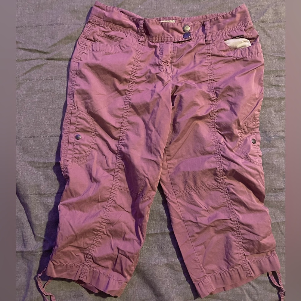 Pink knee shorts